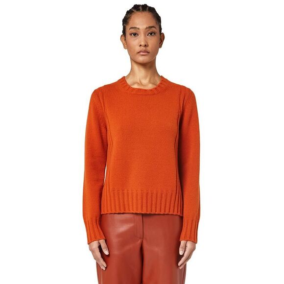 Alpha Studio Orange Cashmere Women's Sweater - Picture 1 of 4